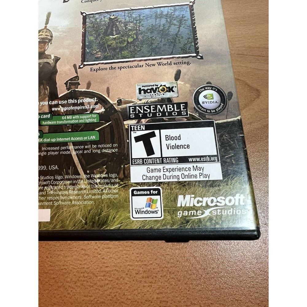 Age of Empires 3 III PC CD Microsoft 3 Discs Manual 2005 - Picture 4 of 10